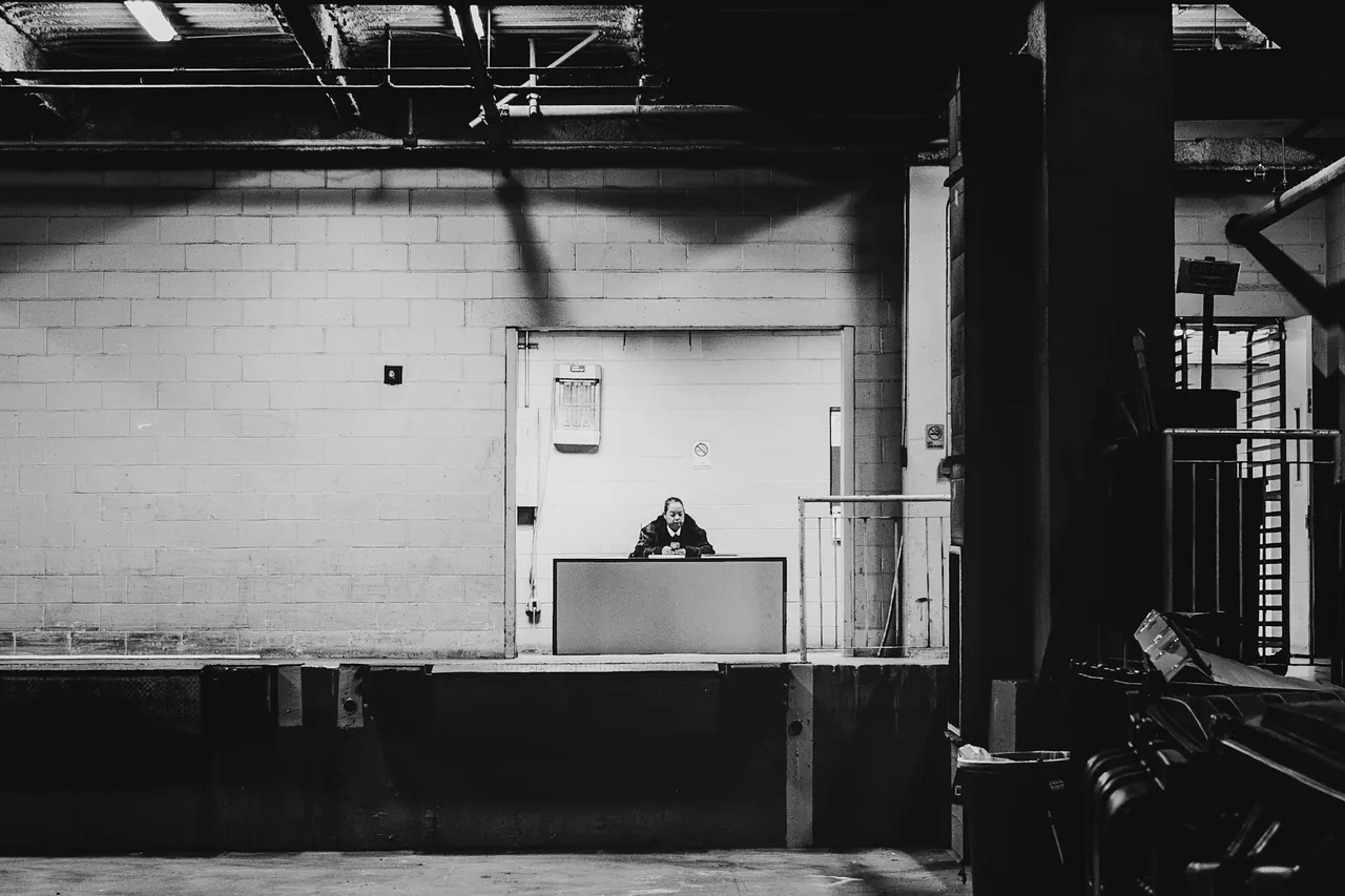 A loading dock control point inside an active operations facility